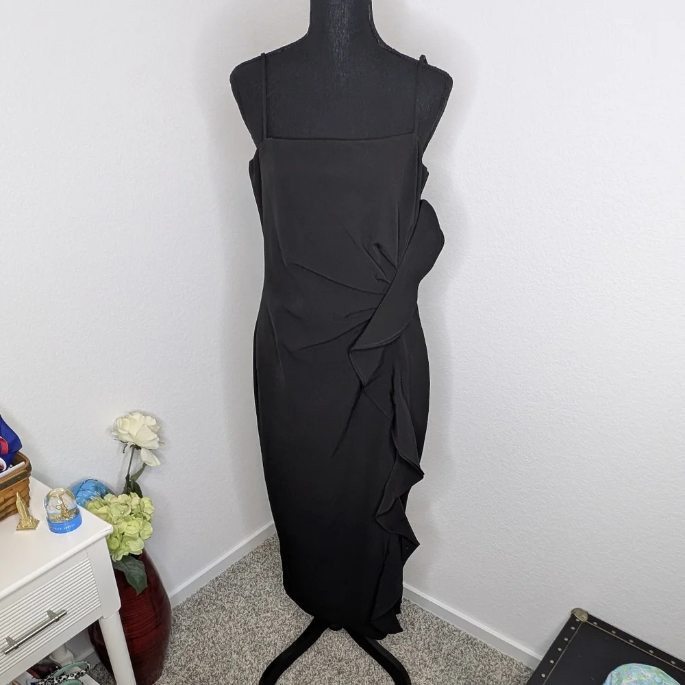 💘 🆕 Bardot Rona Ruffle Cocktail Dress - Picture 3 of 8